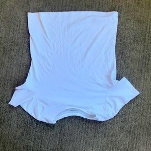 White, crop top, banana republic